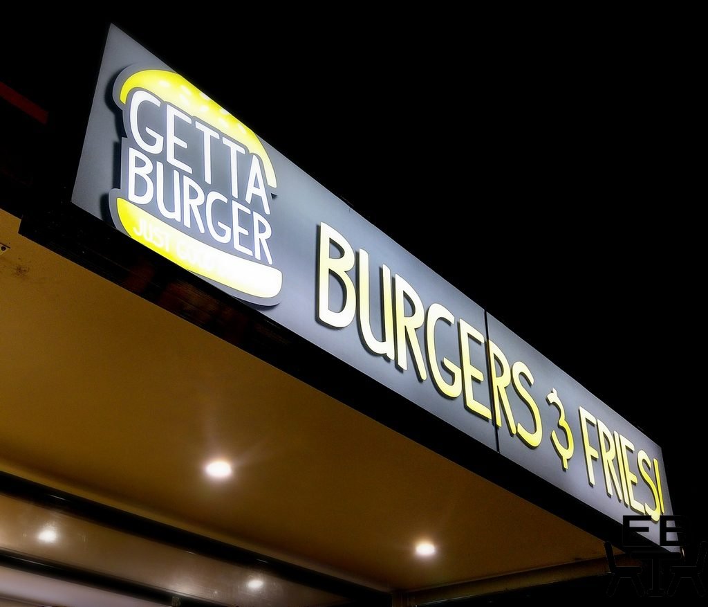 Getta Burger sign