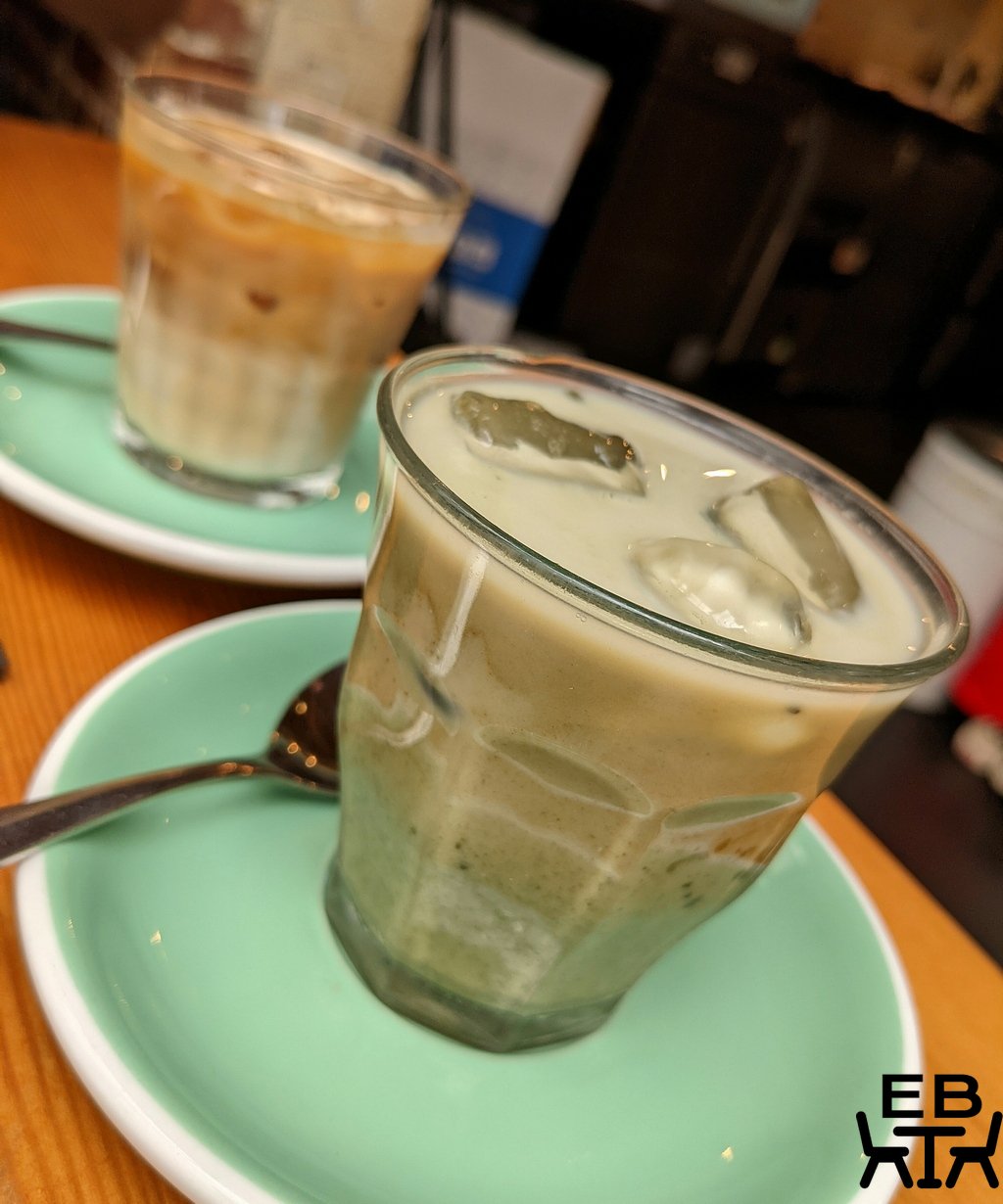 vertue coffee roasters iced latte